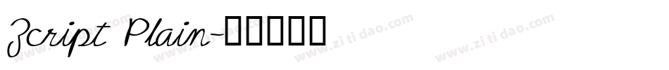 Zcript Plain字体转换